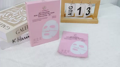 Niacinamide B3 Bio-Collagen Real Deep Facial Overnight Mask, Hydrating, Pore Minimizing, Firming 34g x5ea